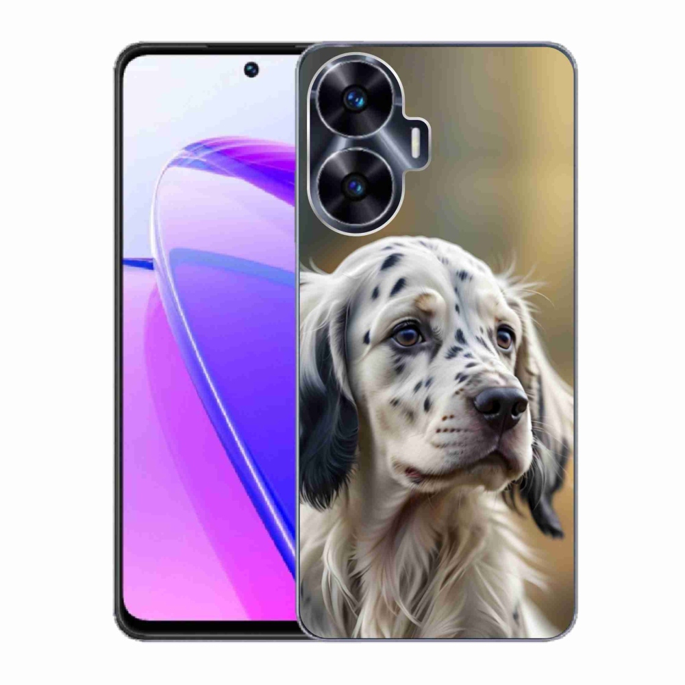 Gélový kryt mmCase na Realme C55 - anglický seter