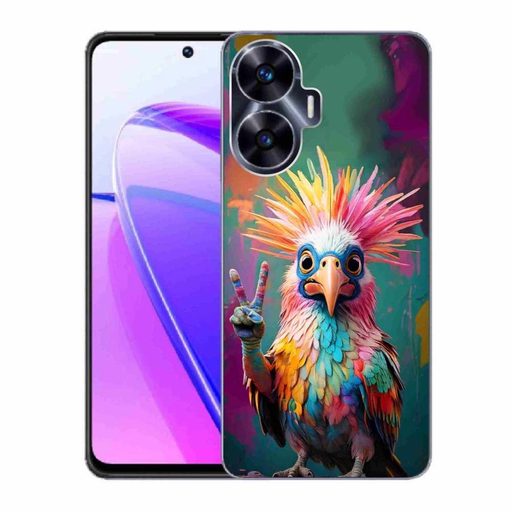 Gélový kryt mmCase na Realme C55 - farebný rebel