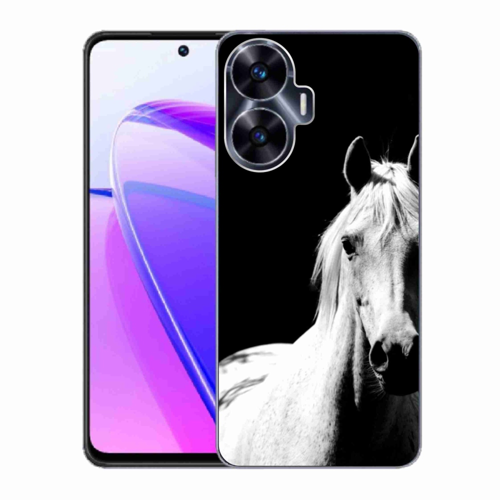 Gélový kryt mmCase na Realme C55 - biely kôň 5