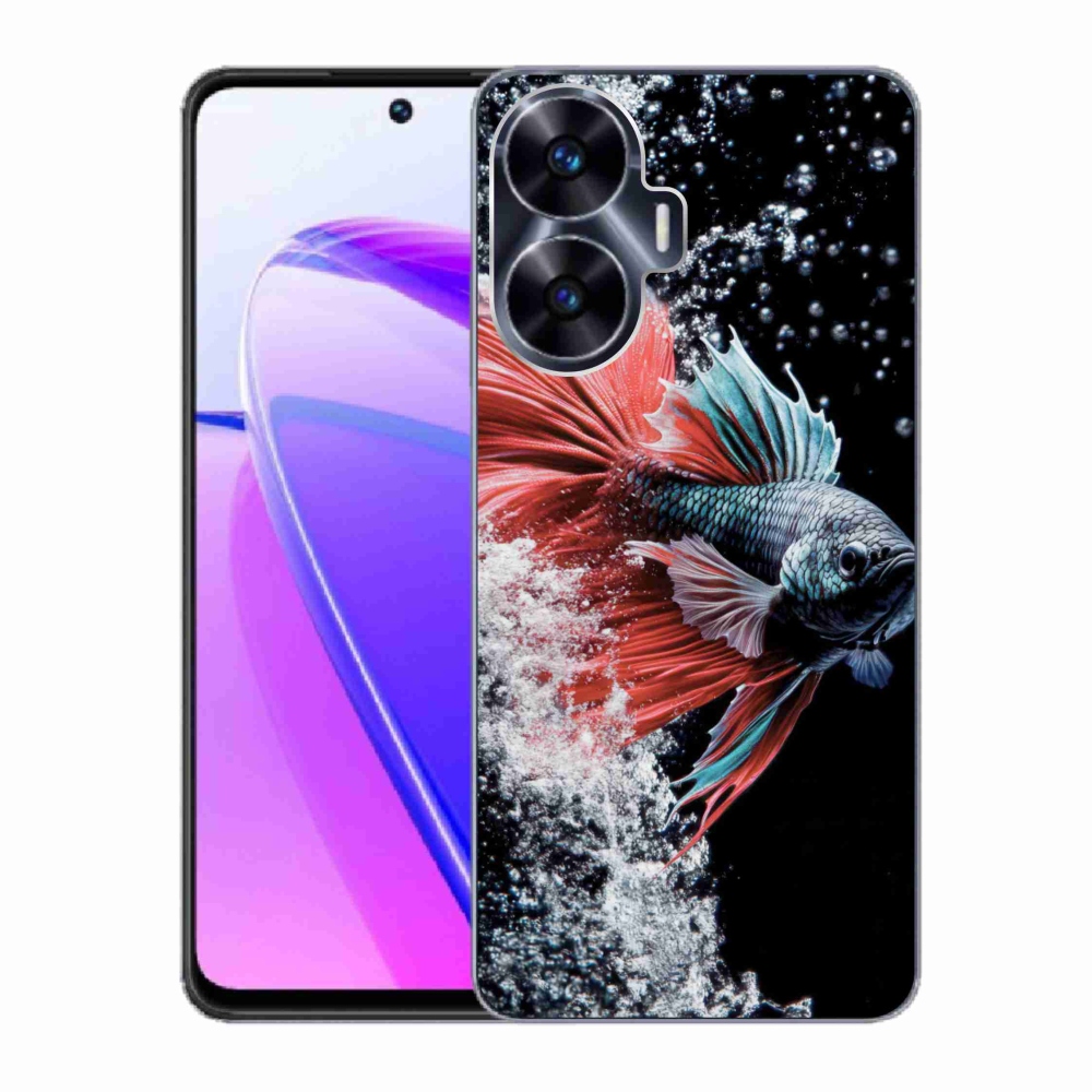 Gélový kryt mmCase na Realme C55 - bojovníčka pestrá