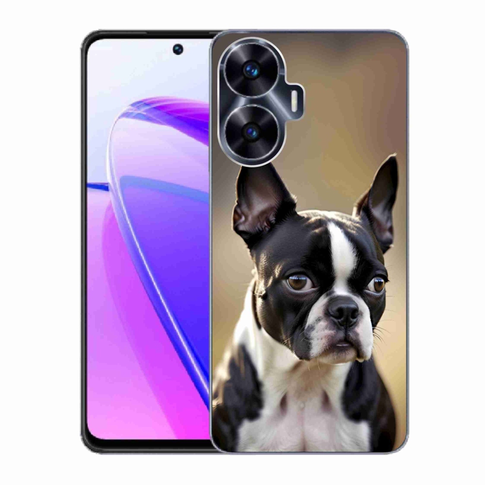Gélový kryt mmCase na Realme C55 - bostonský teriér