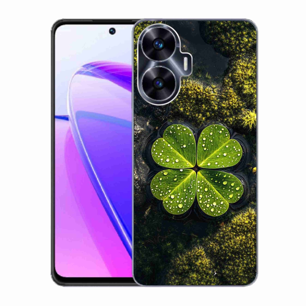 Gélový kryt mmCase na Realme C55 - štvorlístok