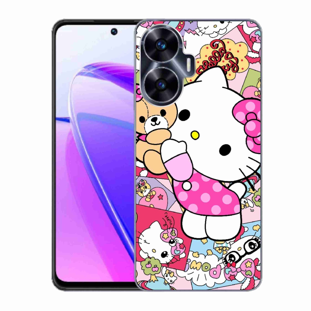 Gélový kryt mmCase na Realme C55 - cute kitty