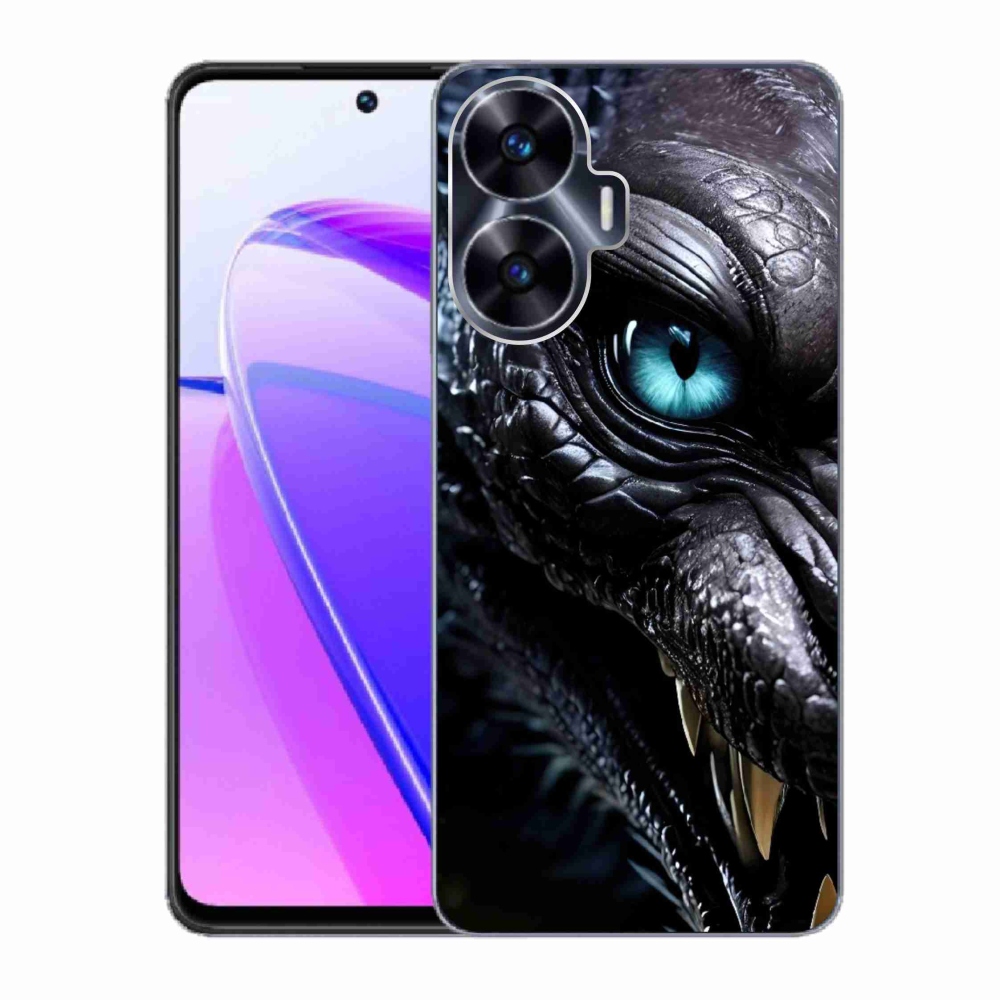 Gélový kryt mmCase na Realme C55 - dračí pohľad