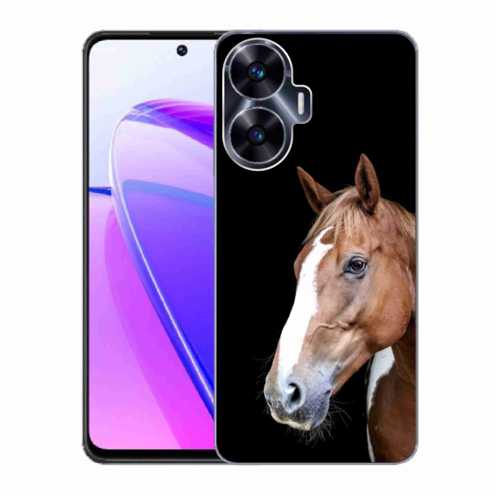 Gélový kryt mmCase na Realme C55 - hnedý kôň 3