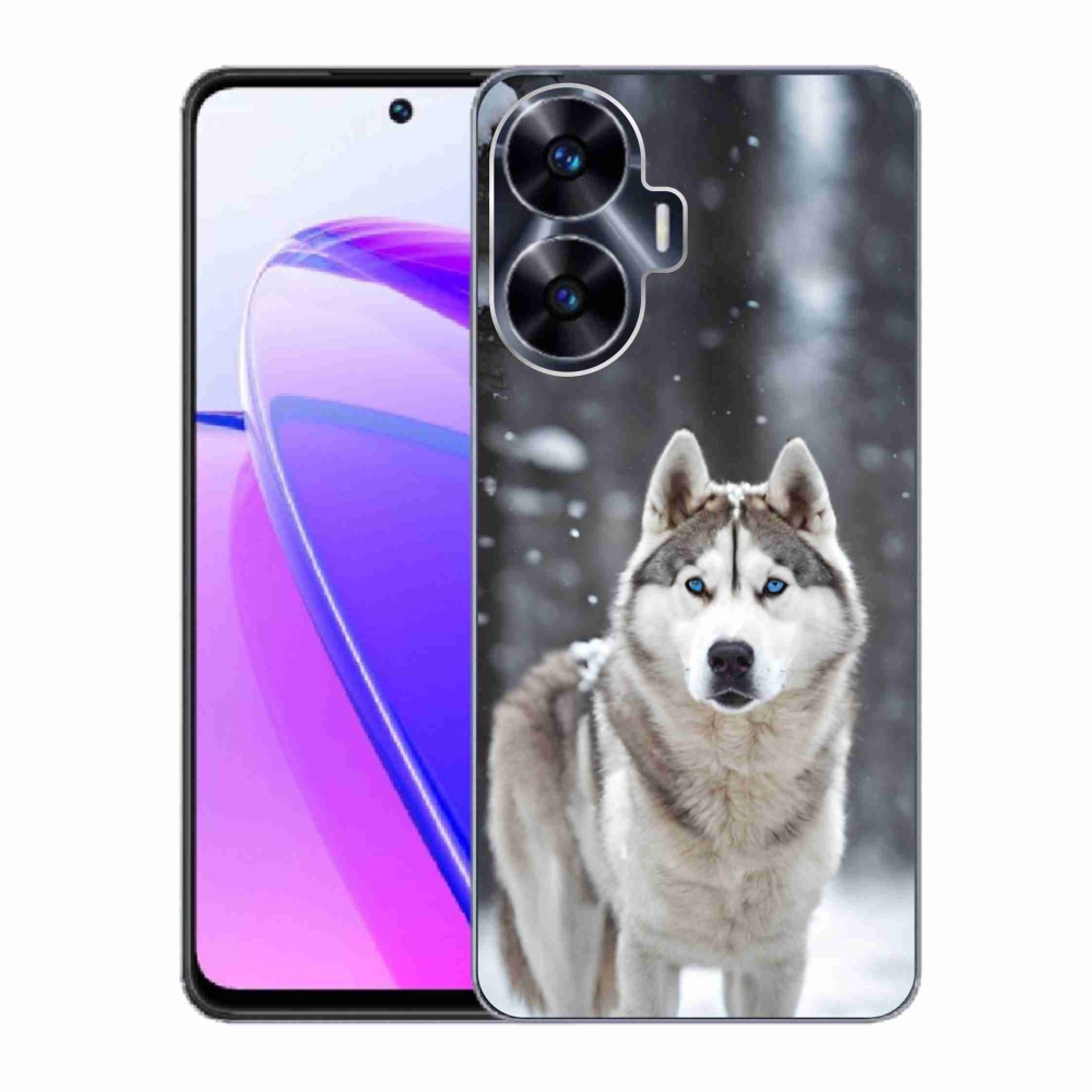 Gélový kryt mmCase na Realme C55 - husky 2