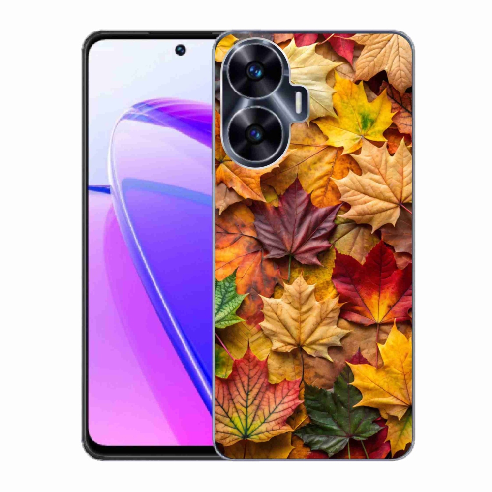 Gélový kryt mmCase na Realme C55 - javorové listy 2