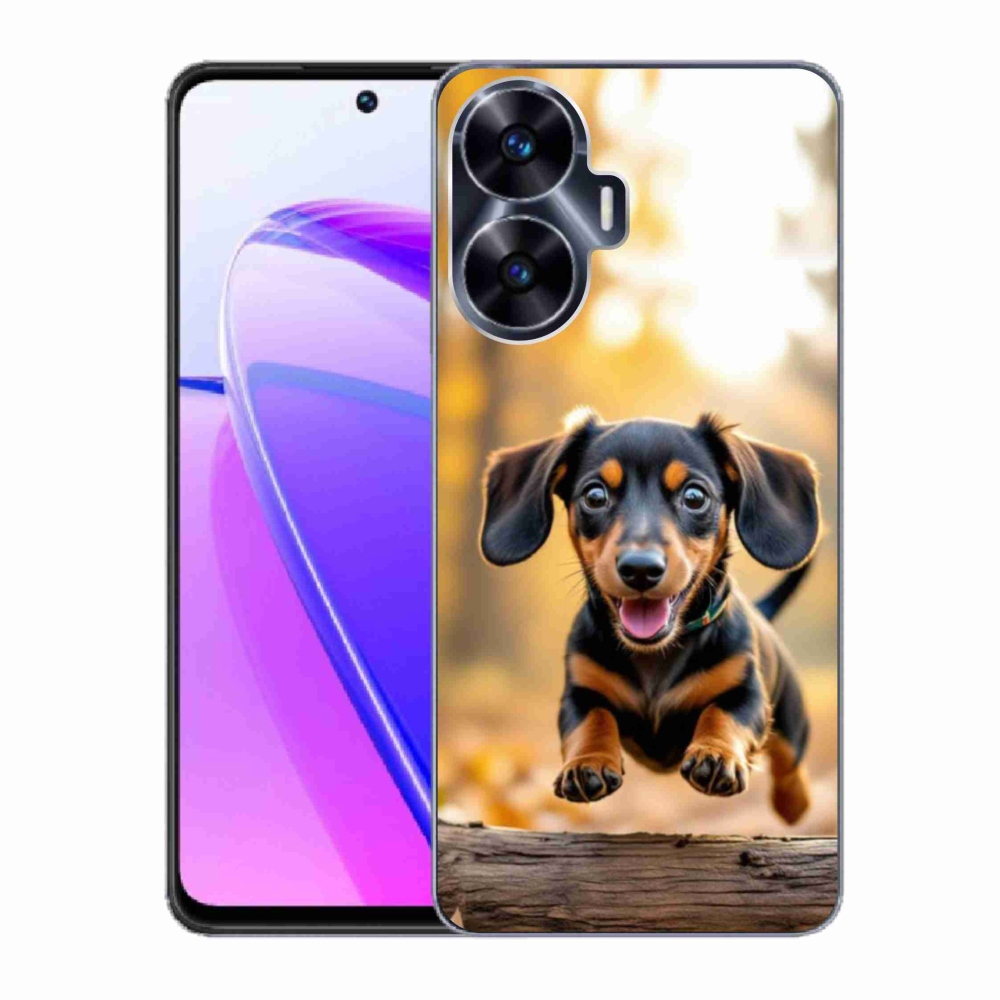 Gélový kryt mmCase na Realme C55 - jazvečík 2