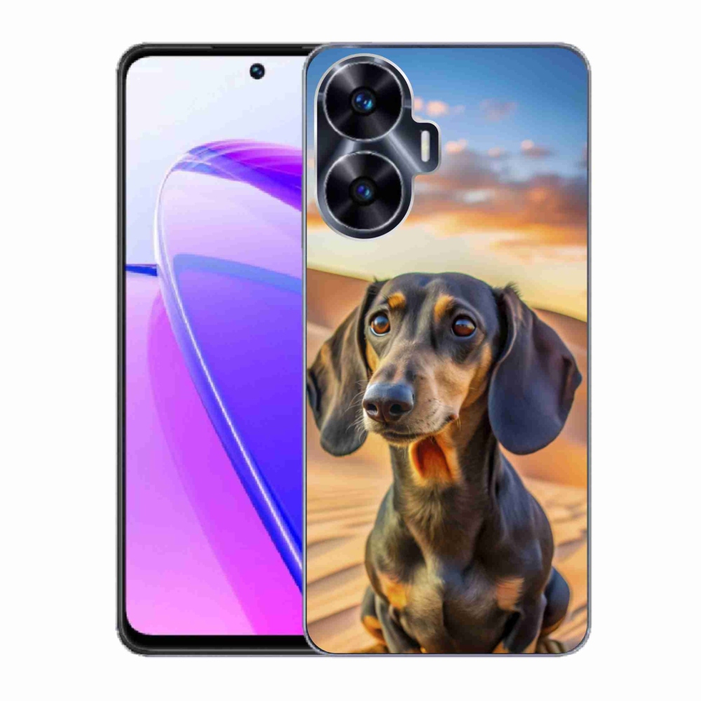 Gélový kryt mmCase na Realme C55 - jazvečík 3