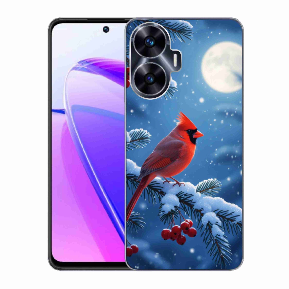 Gélový kryt mmCase na Realme C55 - kardinál červený
