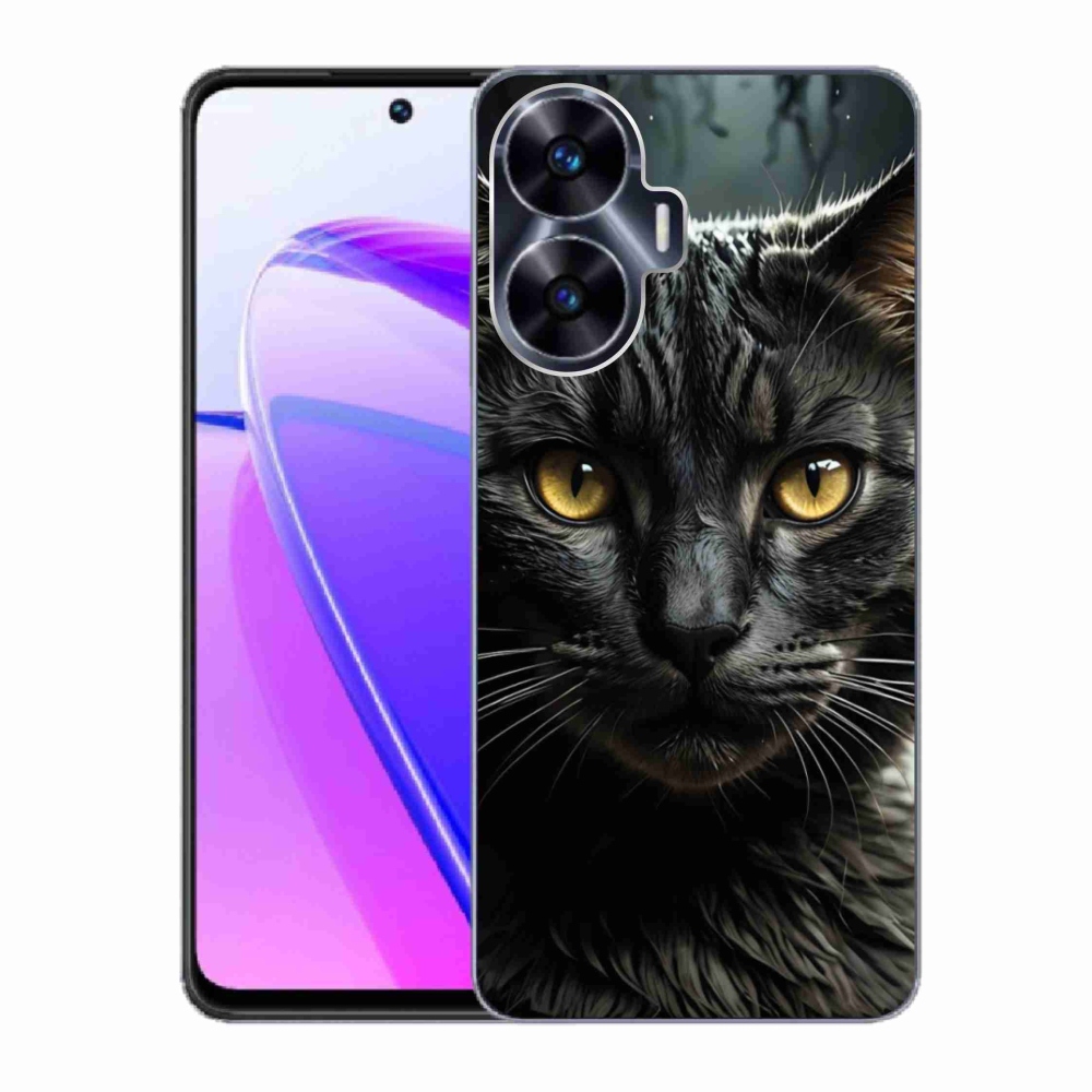 Gélový kryt mmCase na Realme C55 - mačacie pohľad 3