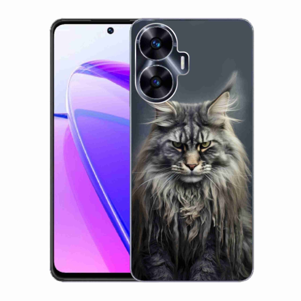 Gélový kryt mmCase na Realme C55 - mačacie pohľad 4