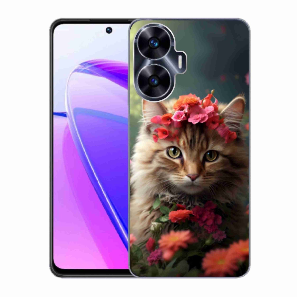 Gélový kryt mmCase na Realme C55 - mačacia princezná