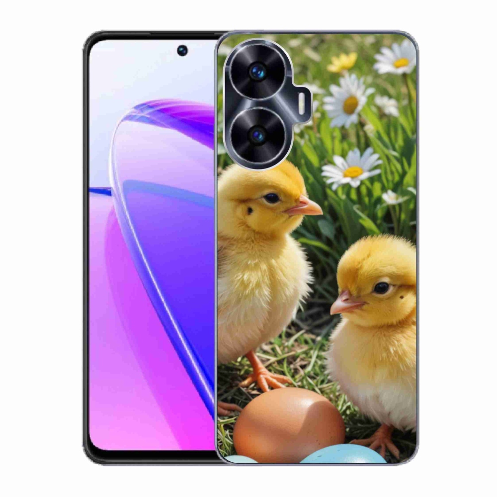 Gélový kryt mmCase na Realme C55 - kuriatka