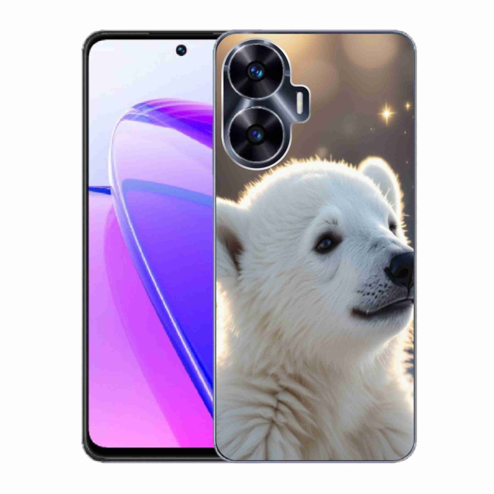 Gélový kryt mmCase na Realme C55 - ľadový medveď