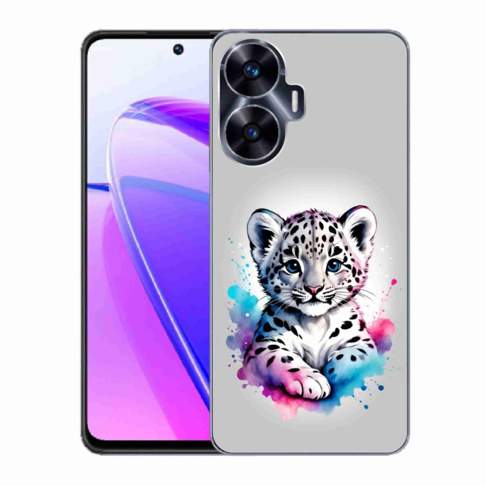 Gélový kryt mmCase na Realme C55 - leopardej mláďa