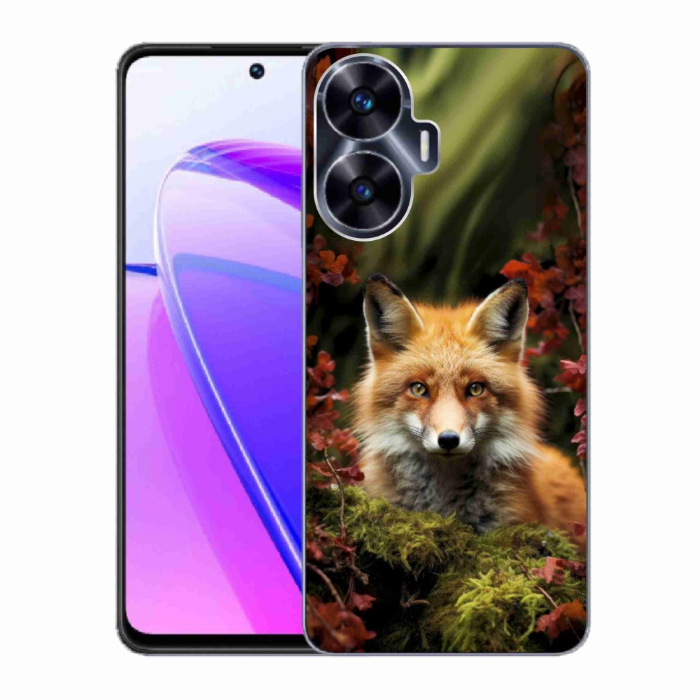 Gélový kryt mmCase na Realme C55 - líška v lese