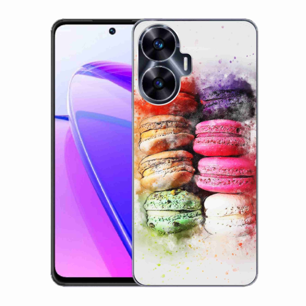 Gélový kryt mmCase na Realme C55 - makrónky