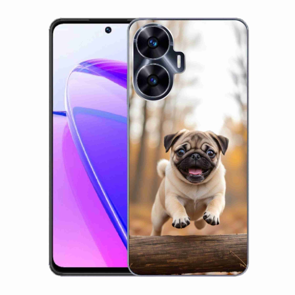 Gélový kryt mmCase na Realme C55 - mops 2