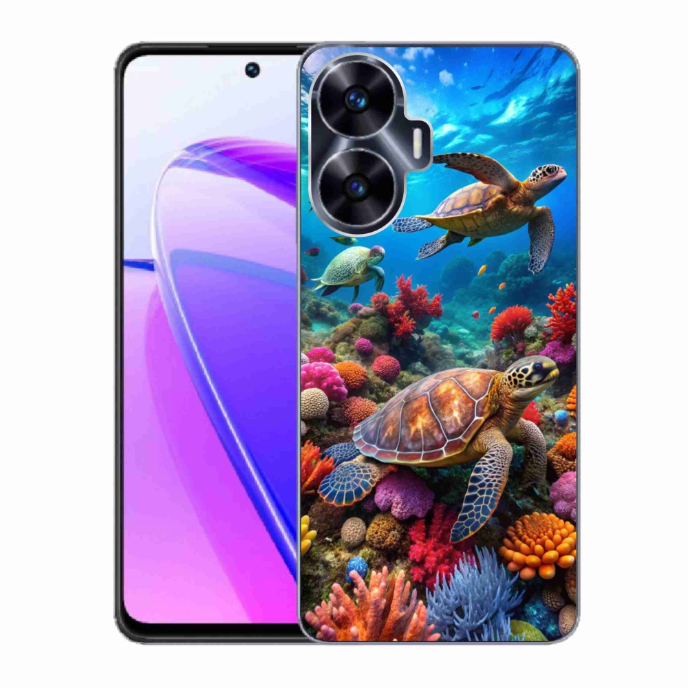 Gélový kryt mmCase na Realme C55 - morský svet 2