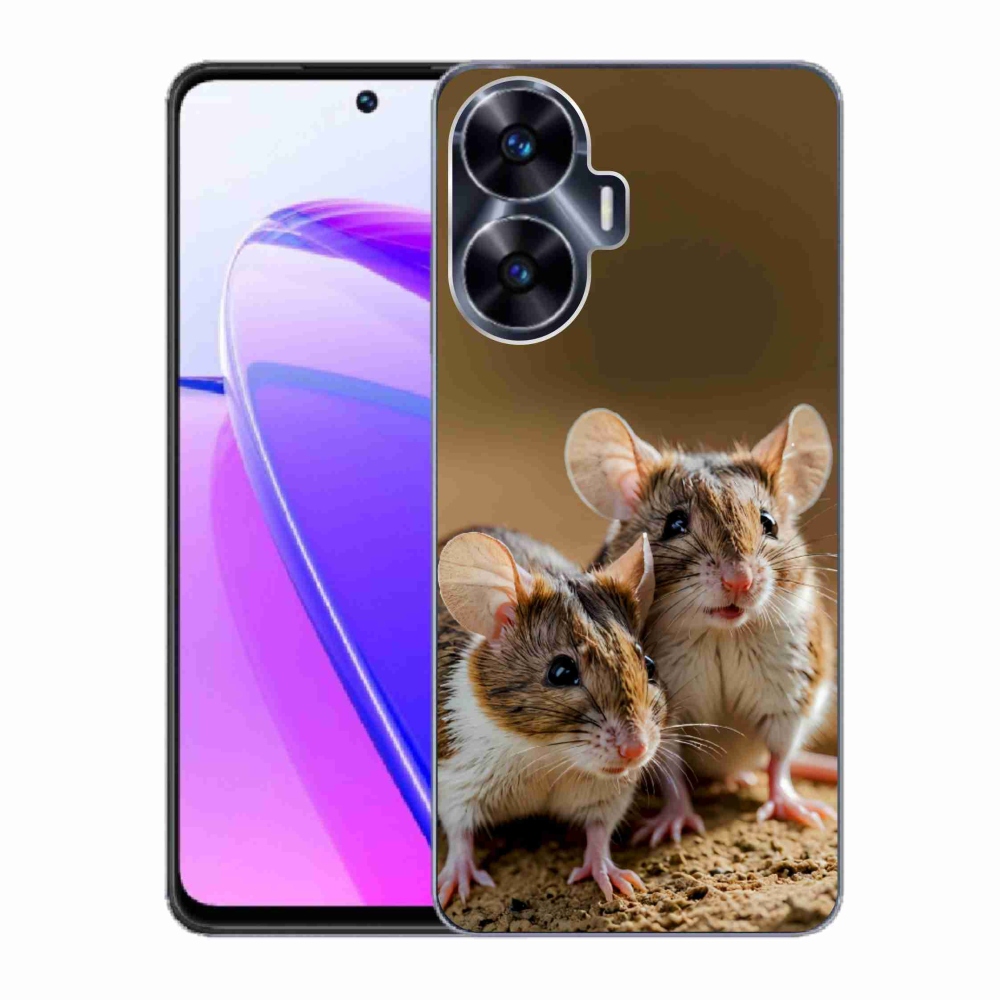 Gélový kryt mmCase na Realme C55 - myší duo