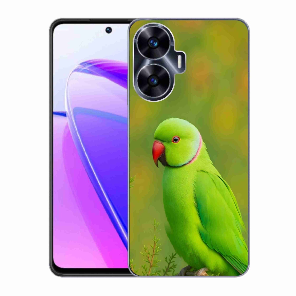 Gélový kryt mmCase na Realme C55 - papagáj alexander 2