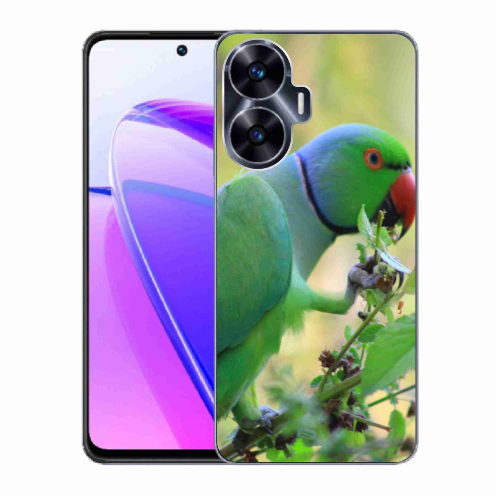 Gélový kryt mmCase na Realme C55 - papagáj alender