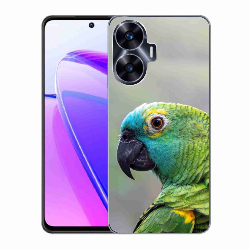 Gélový kryt mmCase na Realme C55 - papagáj amazoňan