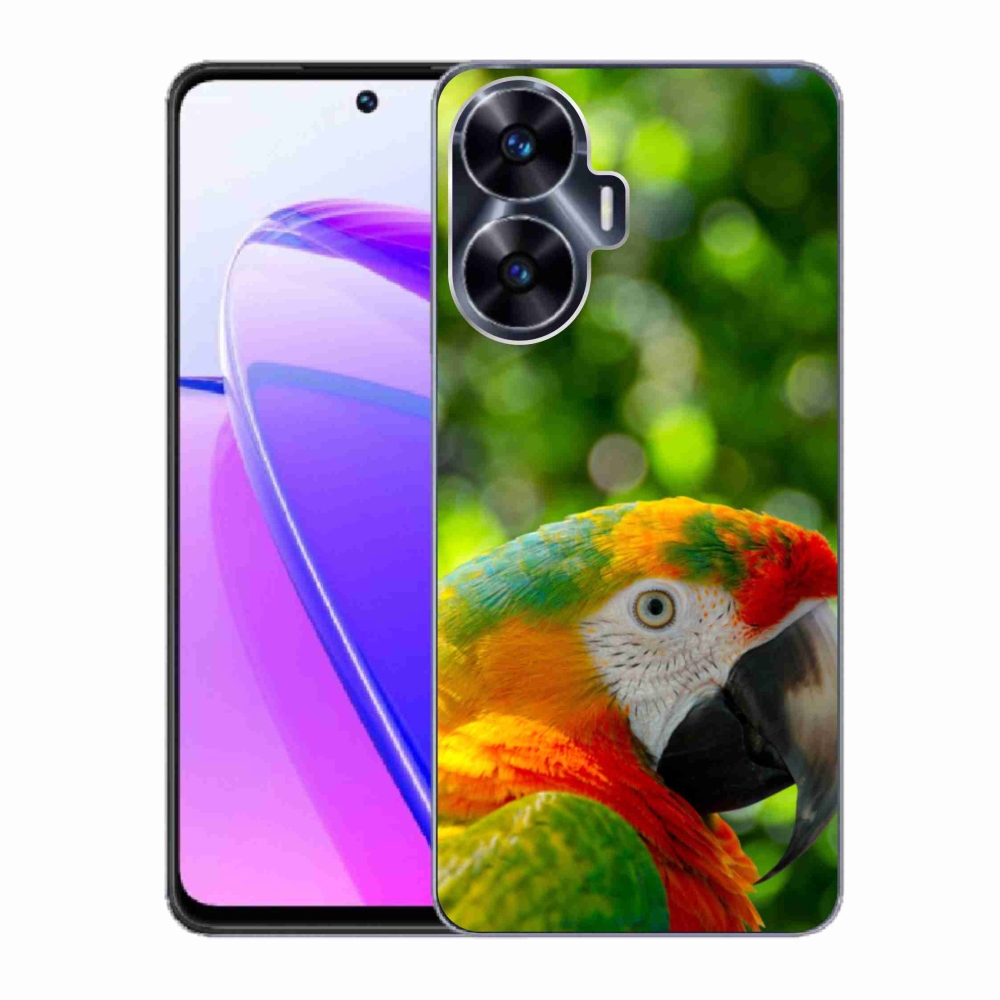 Gélový kryt mmCase na Realme C55 - papagáj ara 3