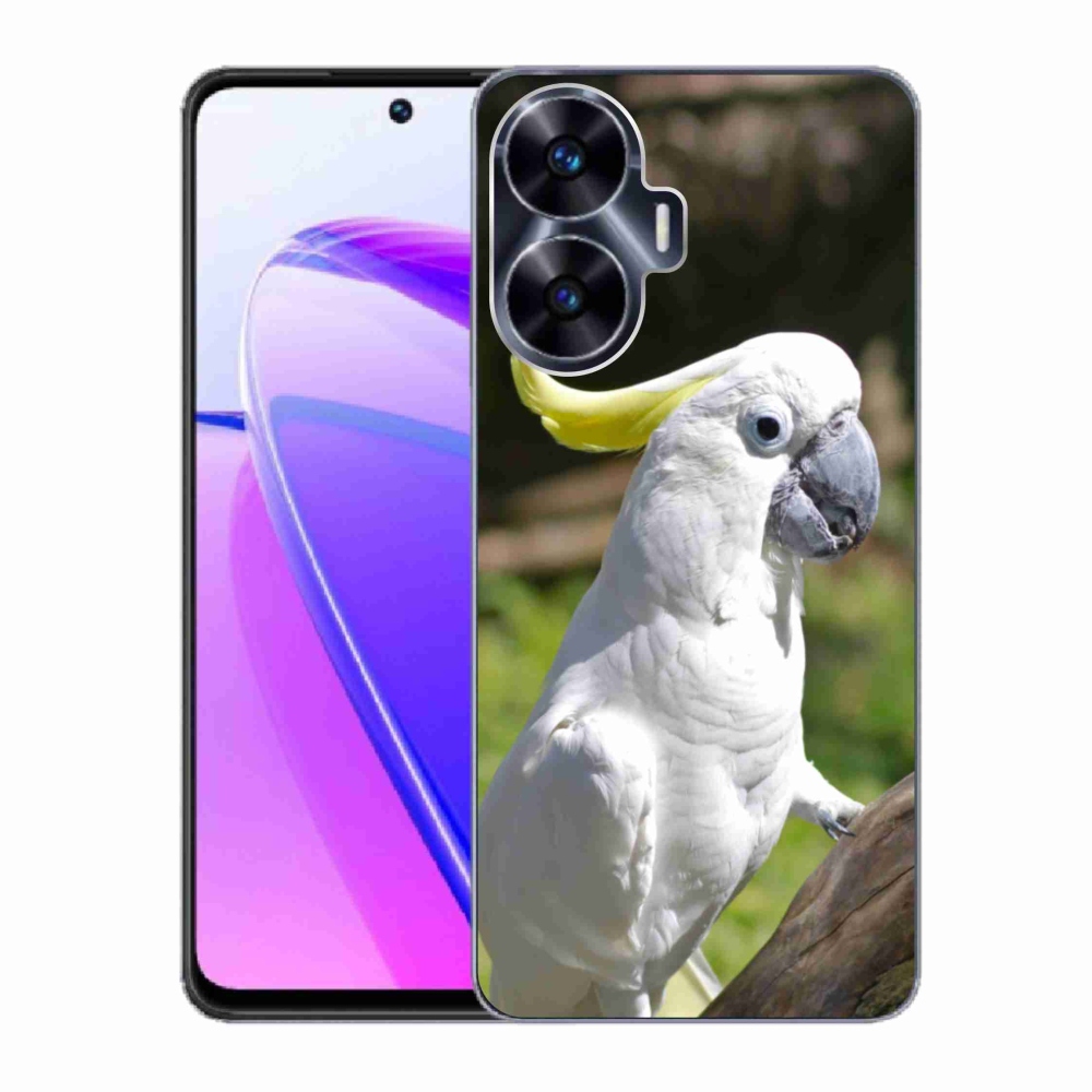 Gélový kryt mmCase na Realme C55 - papagáj kakadu 2