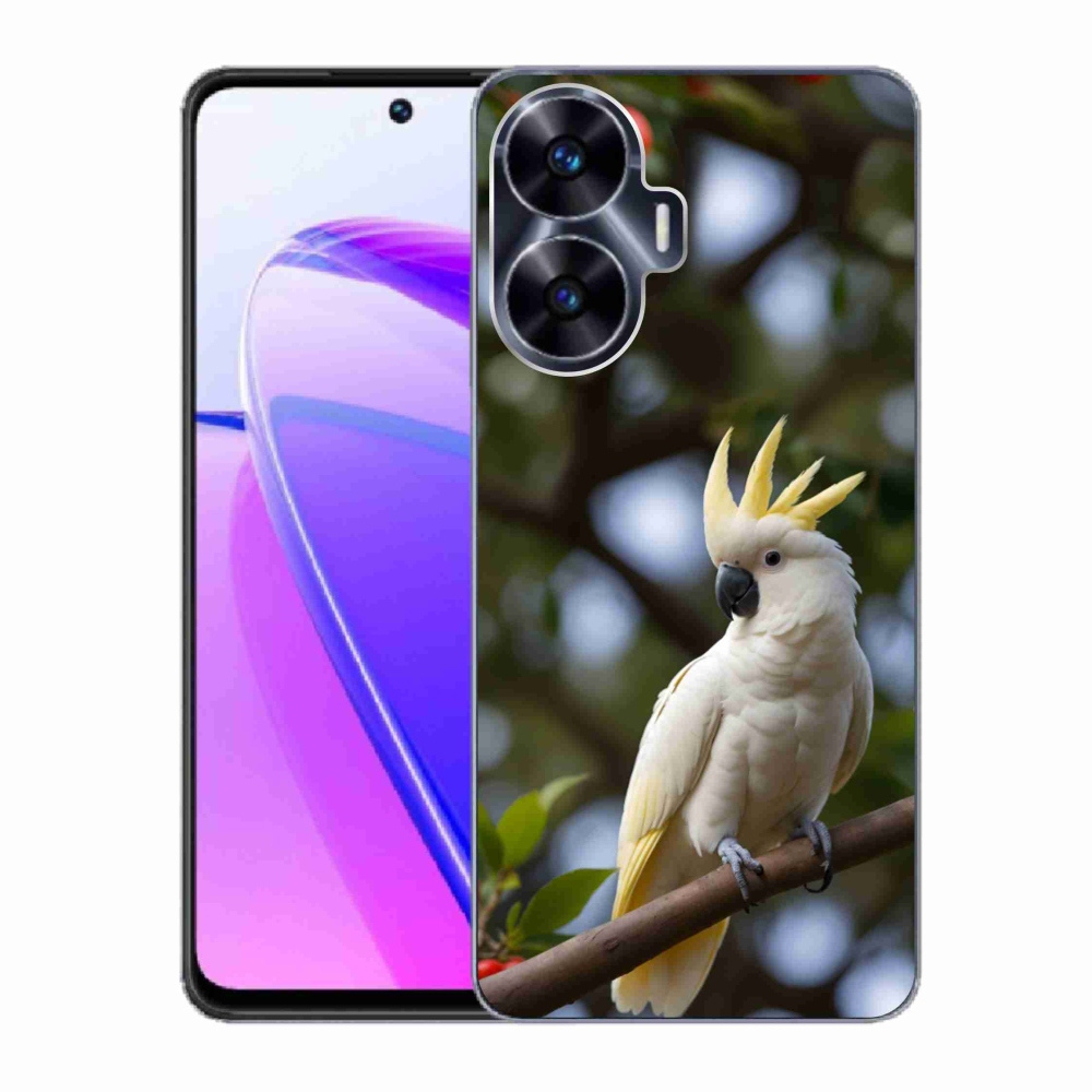 Gélový kryt mmCase na Realme C55 - papagáj kakadu 3