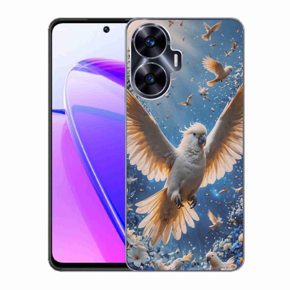 Gélový kryt mmCase na Realme C55 - papagáj kakadu