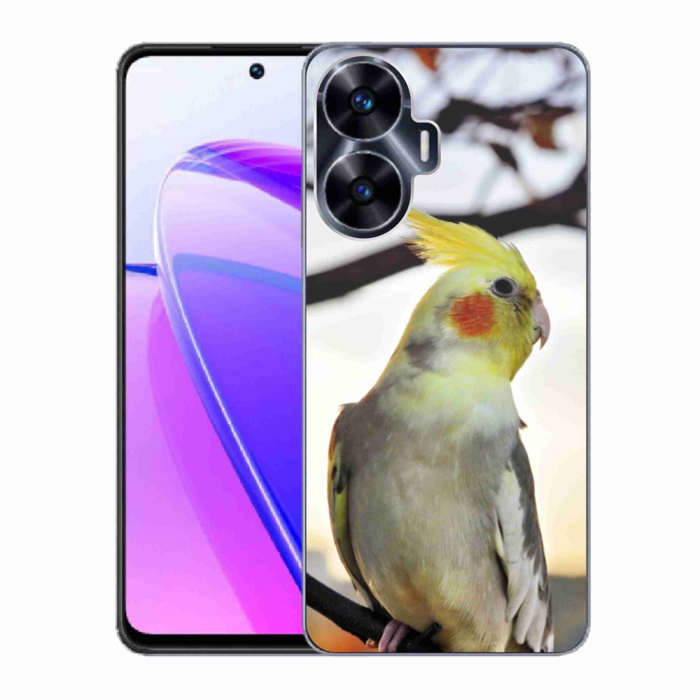 Gélový kryt mmCase na Realme C55 - papagáj korela