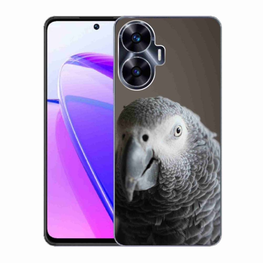 Gélový kryt mmCase na Realme C55 - papagáj žako 2