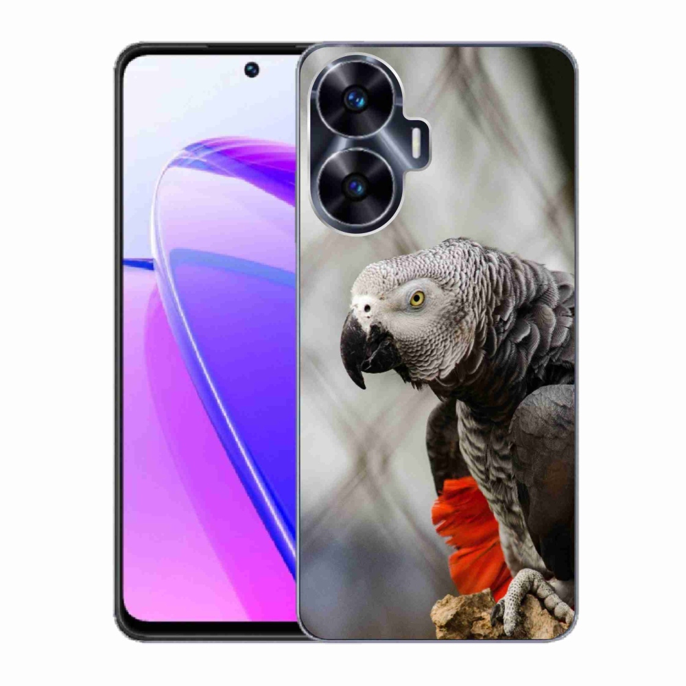 Gélový kryt mmCase na Realme C55 - papagáj žako 3