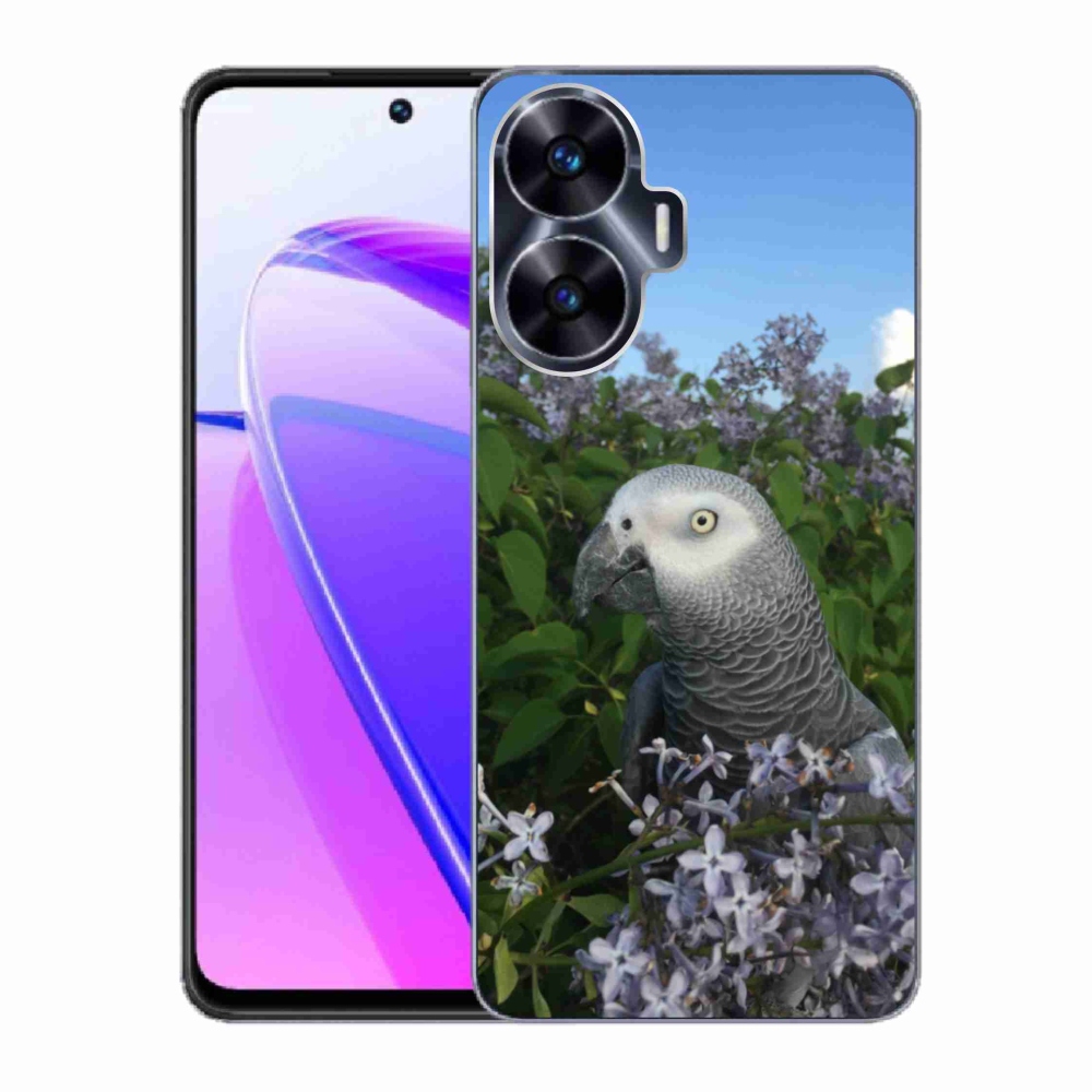 Gélový kryt mmCase na Realme C55 - papagáj žako