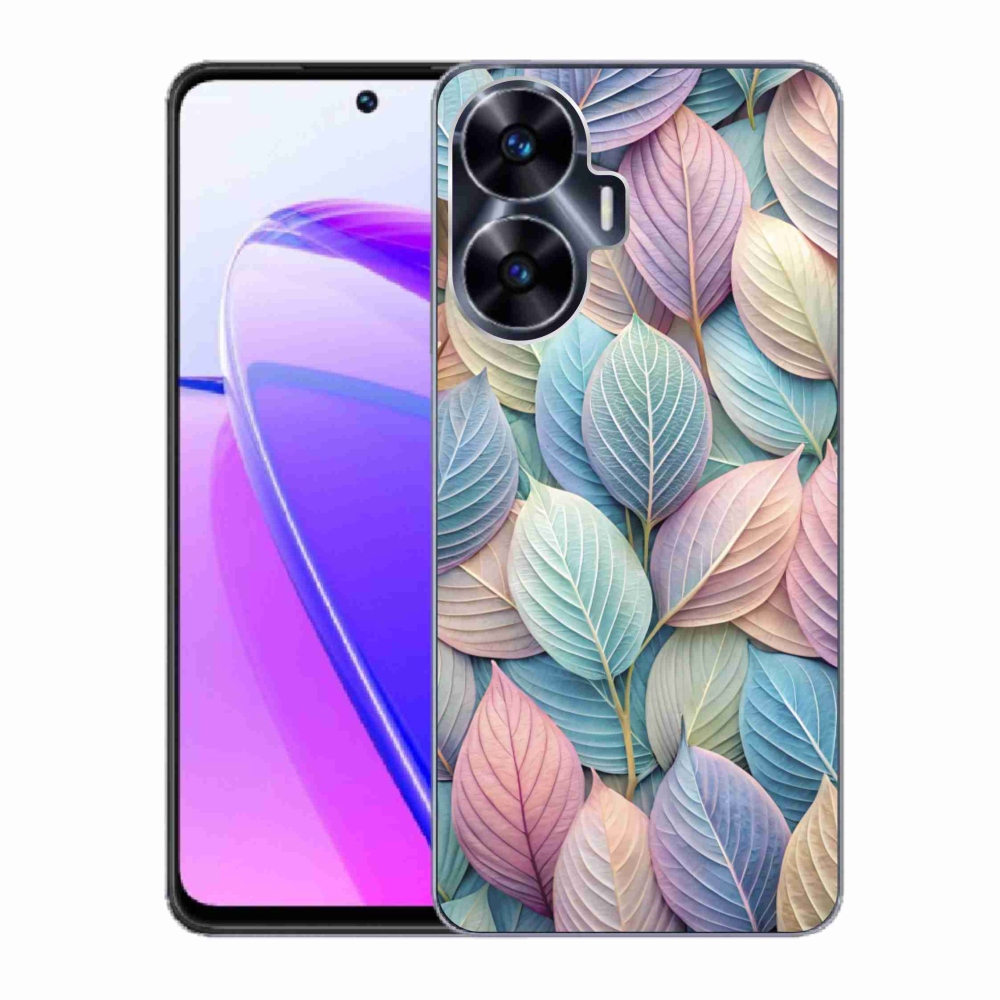 Gélový kryt mmCase na Realme C55 - pastelové listy