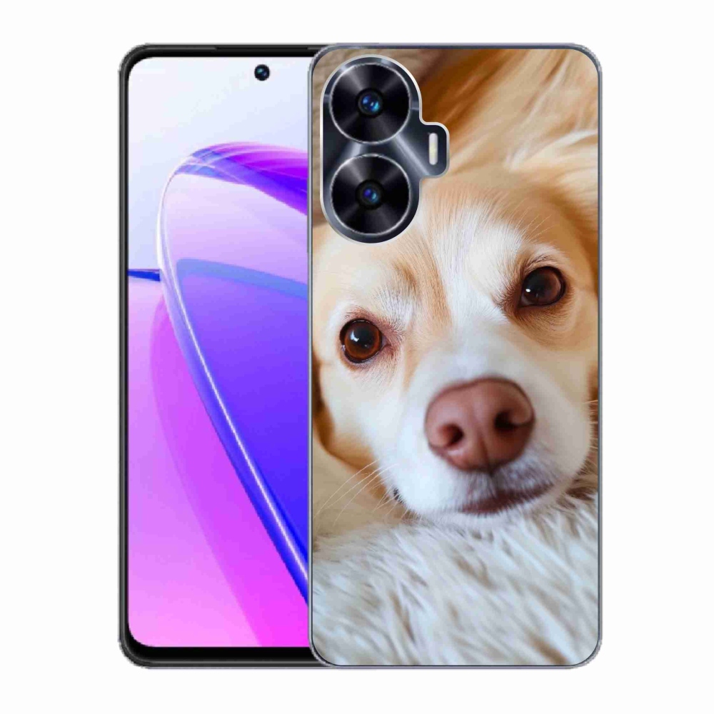Gélový kryt mmCase na Realme C55 - Roztomilá čivava