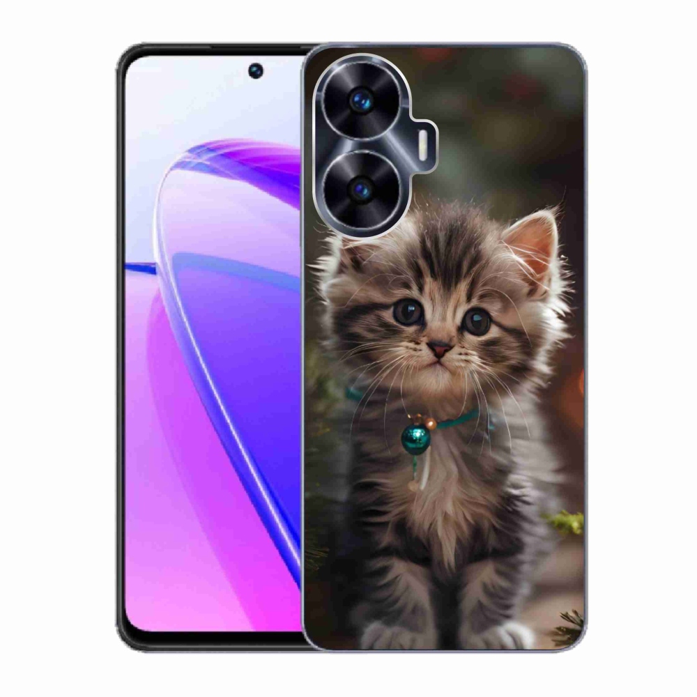 Gélový kryt mmCase na Realme C55 - roztomilé mačiatko 11