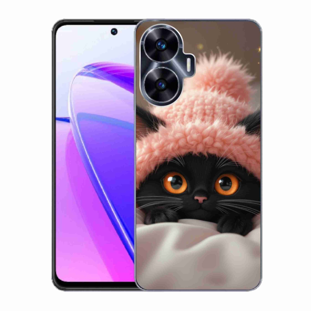 Gélový kryt mmCase na Realme C55 - roztomilé mačiatko 7