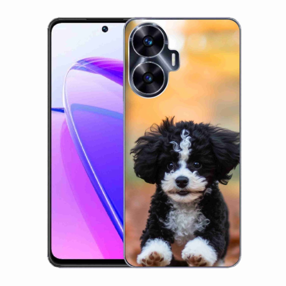 Gélový kryt mmCase na Realme C55 - roztomilé šteňa 2