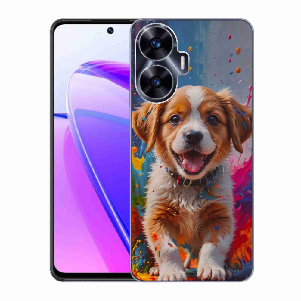 Gélový kryt mmCase na Realme C55 - roztomilé šteňa 3