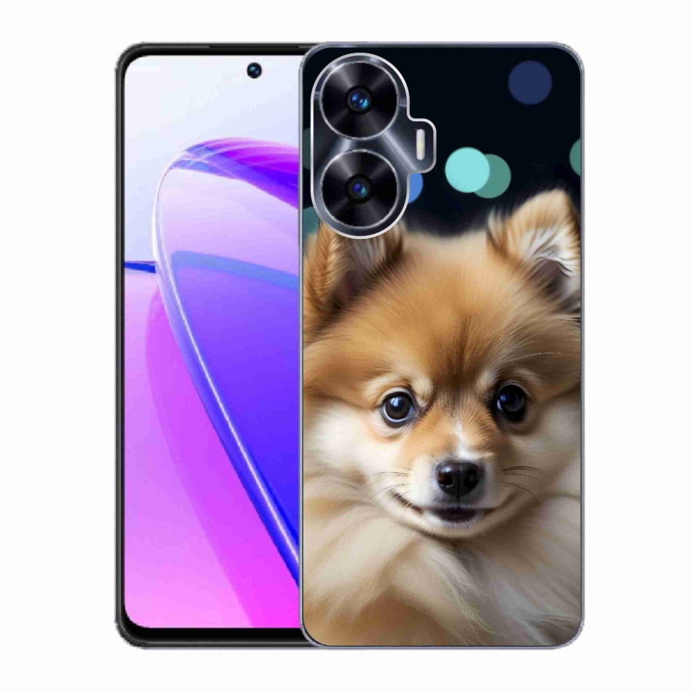 Gélový kryt mmCase na Realme C55 - roztomilý pomeranian