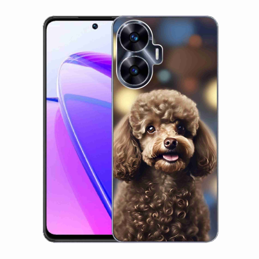 Gélový kryt mmCase na Realme C55 - roztomilý pudel