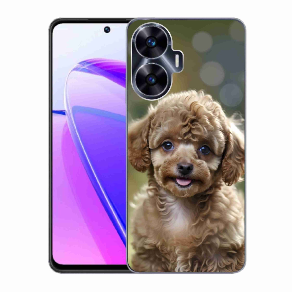 Gélový kryt mmCase na Realme C55 - roztomilý pudel