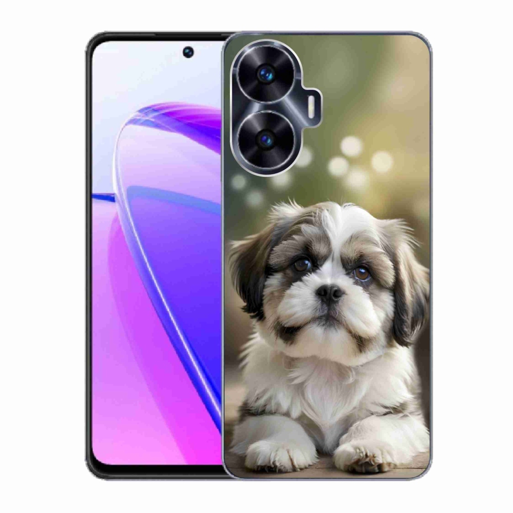Gélový kryt mmCase na Realme C55 - roztomilý shih-tzu