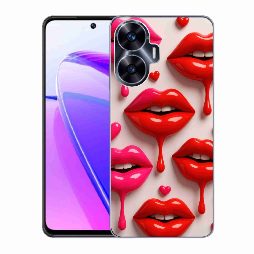 Gélový kryt mmCase na Realme C55 - pery 2