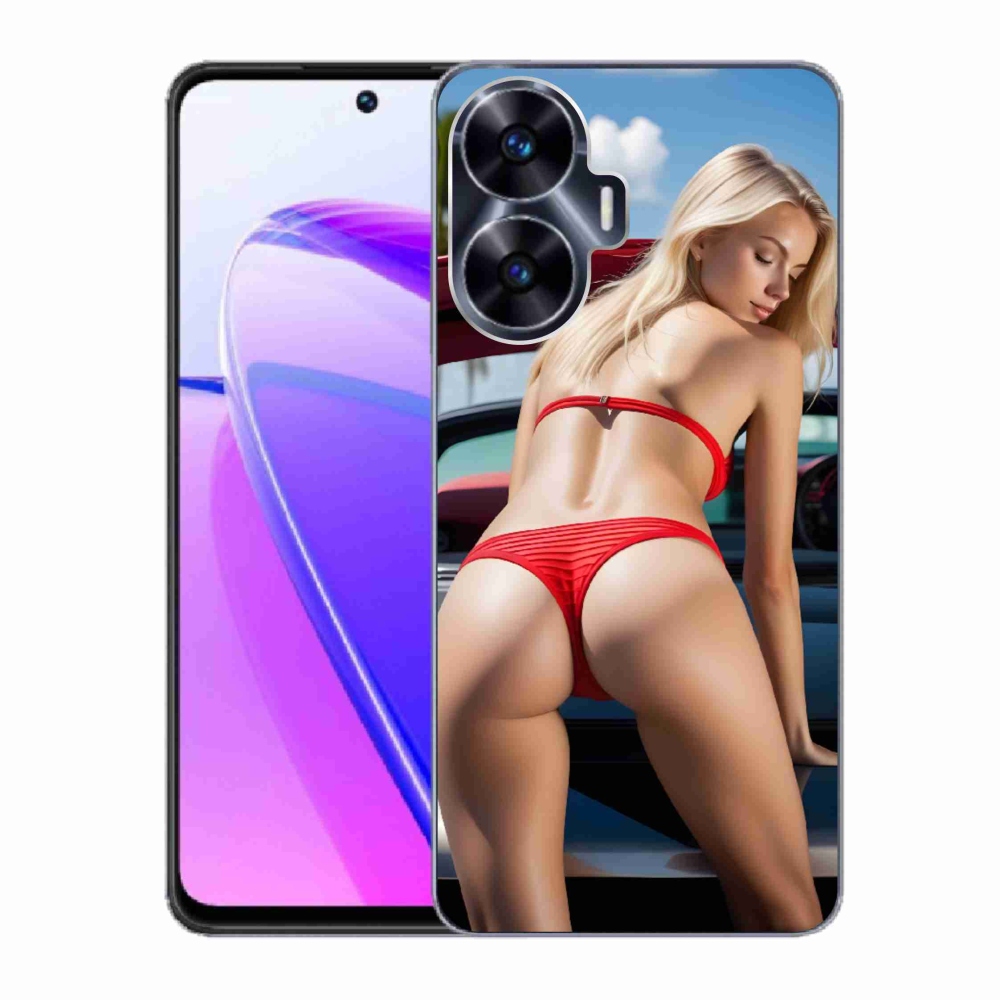 Gélový kryt mmCase na Realme C55 - sexy žena 2
