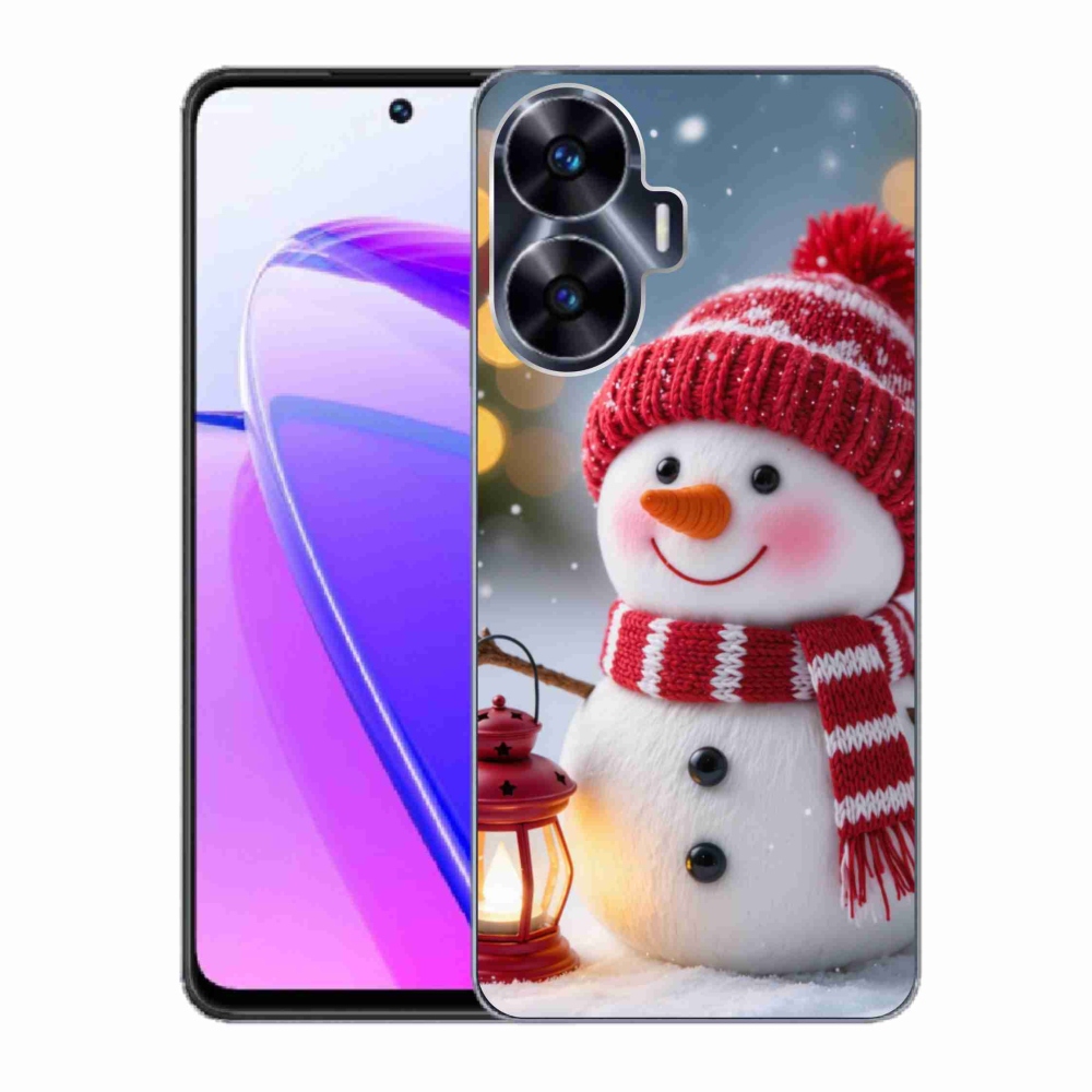 Gélový kryt mmCase na Realme C55 - snehuliak 2