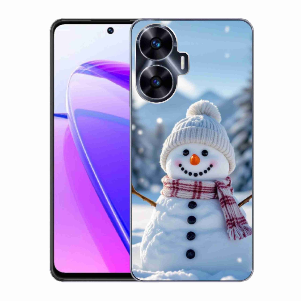 Gélový kryt mmCase na Realme C55 - snehuliak 3